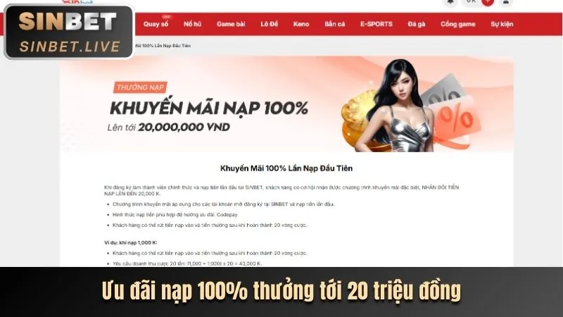 Banner khuyến mãi chào mừng thành viên mới với tiền thưởng lớn tại xin88